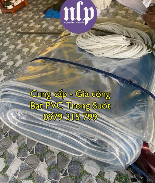 Bạt che nắng mưa trong suốt PVC