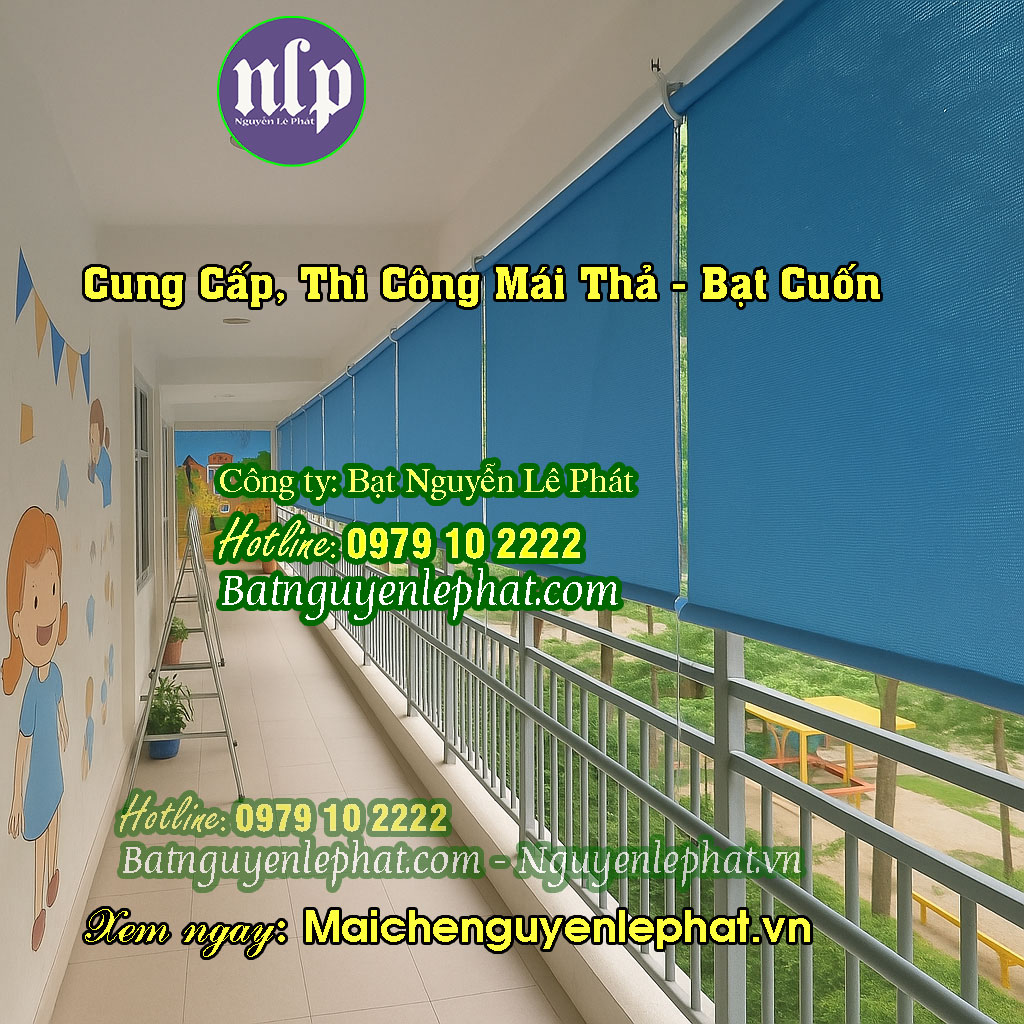 Bạt trong suốt PVC che ban công Cây Trường I