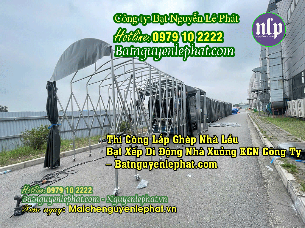 nhà bạt lắp ghép cung cấp bởi Công Ty Bạt Nguyễn Lê Phát. Nhà Lều Mái Vòm Xếp Di Động Biên Hòa – Giải Pháp Kho Vận & Sự Kiện #1