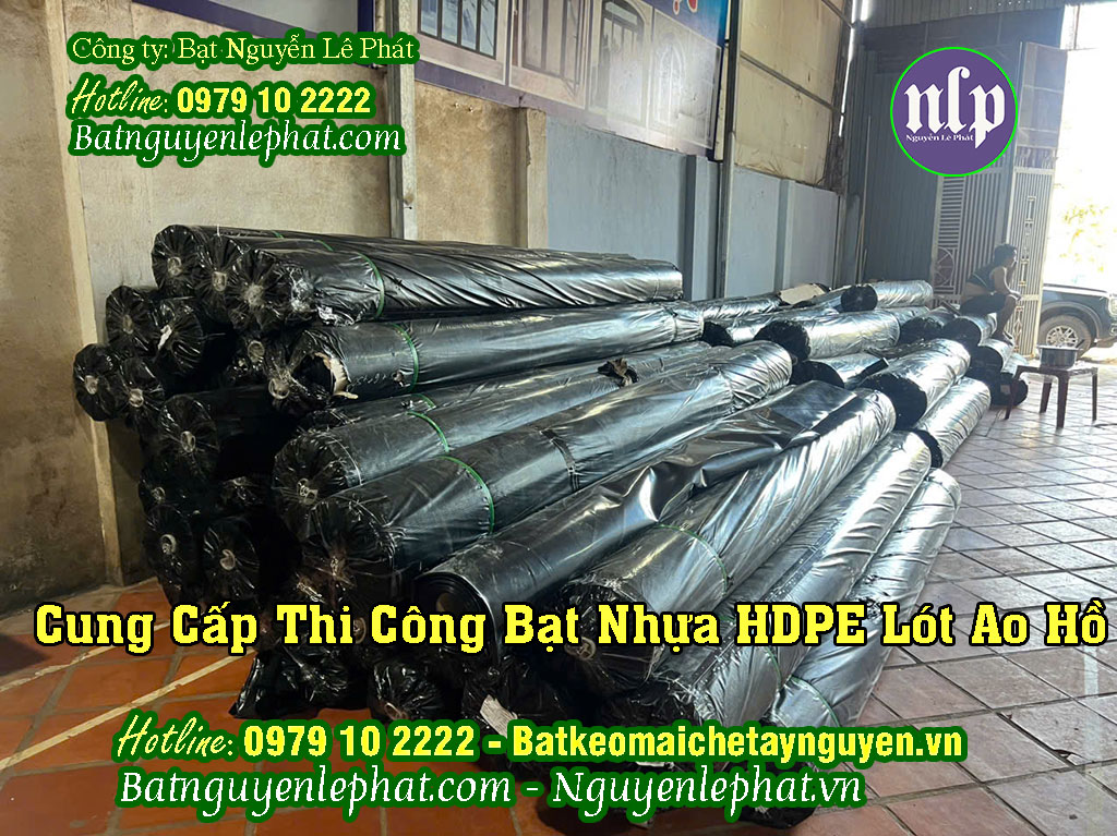 Cung cấp hàn bạt nhựa HDPE làm hồ tại Kon Tum Cung cấp hàn bạt nhựa HDPE làm hồ tại Kon Tum