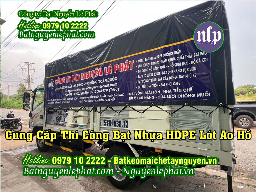Bạt Nhựa HDPE Lót Ao Hồ Tây Nguyên Bạt Nhựa HDPE Lót Ao Hồ Tây Nguyên