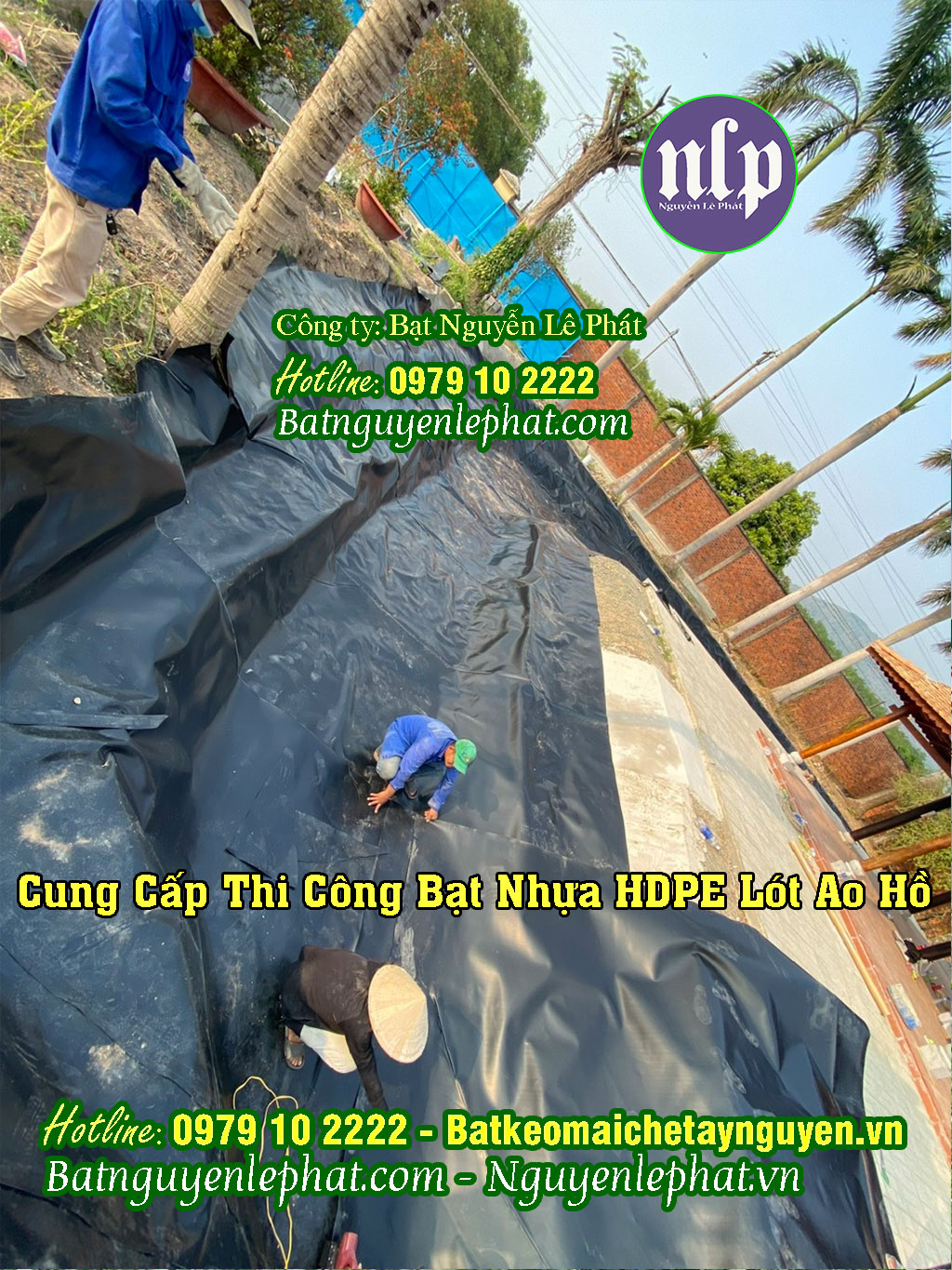 Thi công Cung cấp hàn bạt nhựa HDPE làm hồ tại Kon Tum Thi công Cung cấp hàn bạt nhựa HDPE làm hồ tại Kon Tum