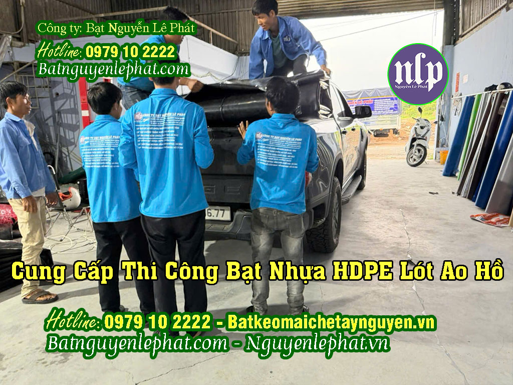 Cung cấp hàn bạt nhựa HDPE làm hồ Cung cấp hàn bạt nhựa HDPE làm hồ